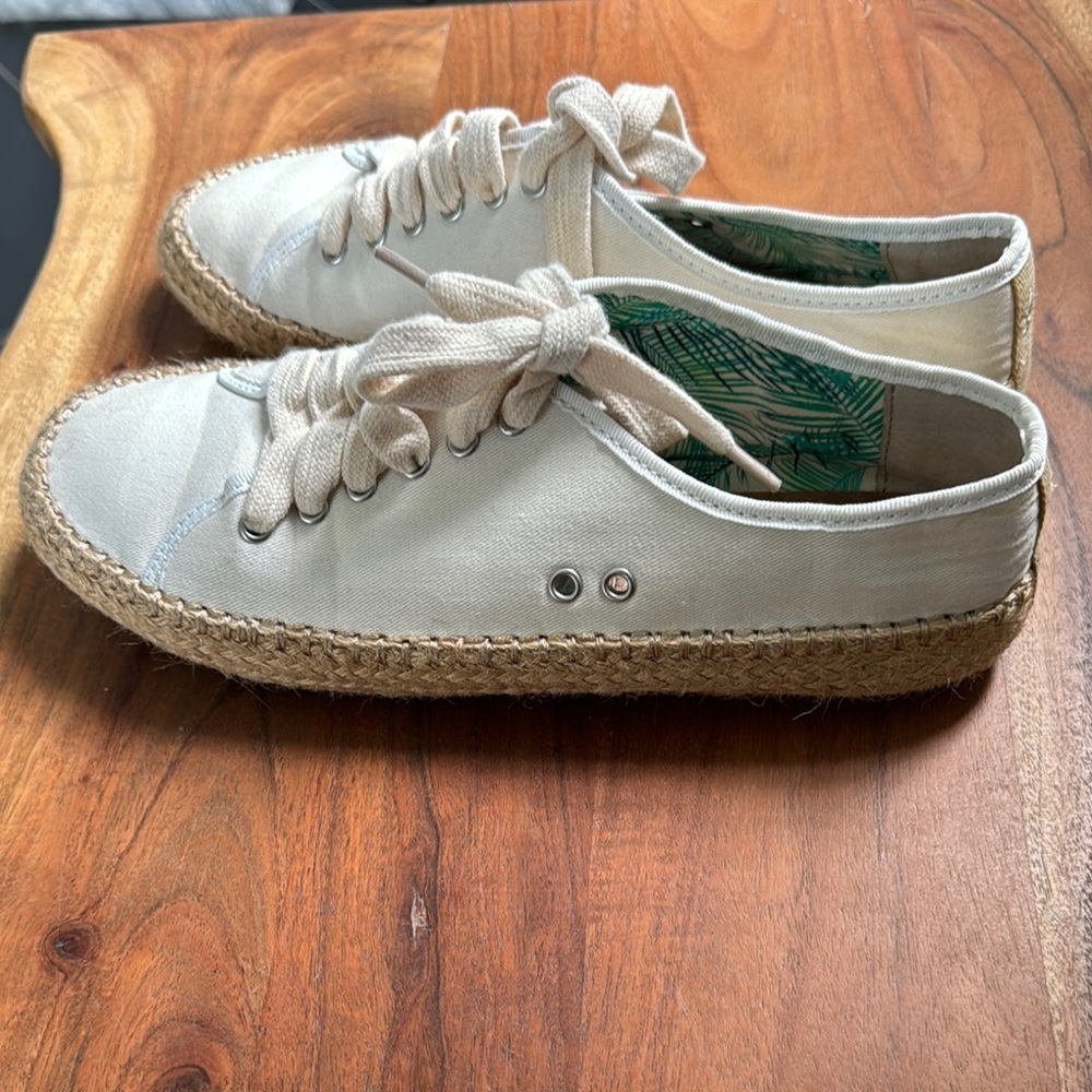 EMU Australia Agonis Cream Color Espadrille Sneakers - Picture 7 of 9